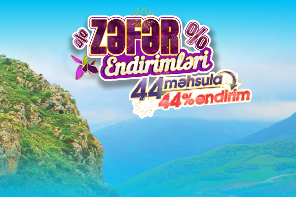 Zəfər Endirimləri - 44 Məhsula, 44% Endirim