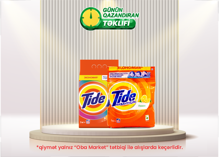 OBA Market’s discounted product of the week: Tide washing powder varieties, 5 kg
