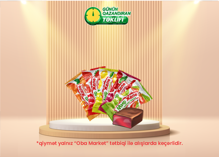 OBA Market-də bu həftənin endirimli məhsulu: Nevskiy Mir jele konfet, kq